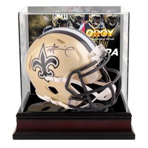 Alvin Kamara New Orleans Saints Autographed Mini Helmet with Deluxe Case