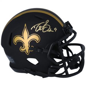 Drew Brees New Orleans Saints Autographed Riddell Eclipse Alternate Speed Mini Helmet