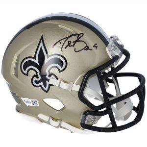 Drew Brees New Orleans Saints Autographed Riddell Speed Mini Helmet