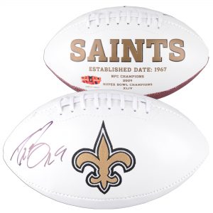 Drew Brees New Orleans Saints Autographed White Panel Football