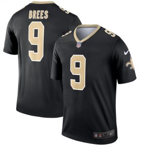 Men’s New Orleans Saints Drew Brees Nike Black Legend Jersey