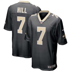 Men’s New Orleans Saints Taysom Hill Nike Black Game Player Jersey