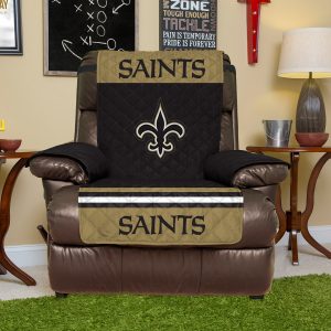 New Orleans Saints Recliner Protector – Black