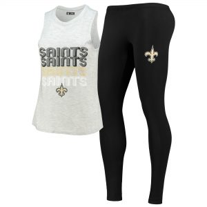 Women’s New Orleans Saints Concepts Profound Tank Top & Leggings Sleep Set