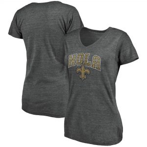 Women’s New Orleans Saints Hometown Tri-Blend V-Neck T-Shirt