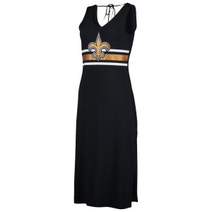 Women’s New Orleans Saints G-III 4Her by Carl Banks Black Kick-Off Maxi Dress